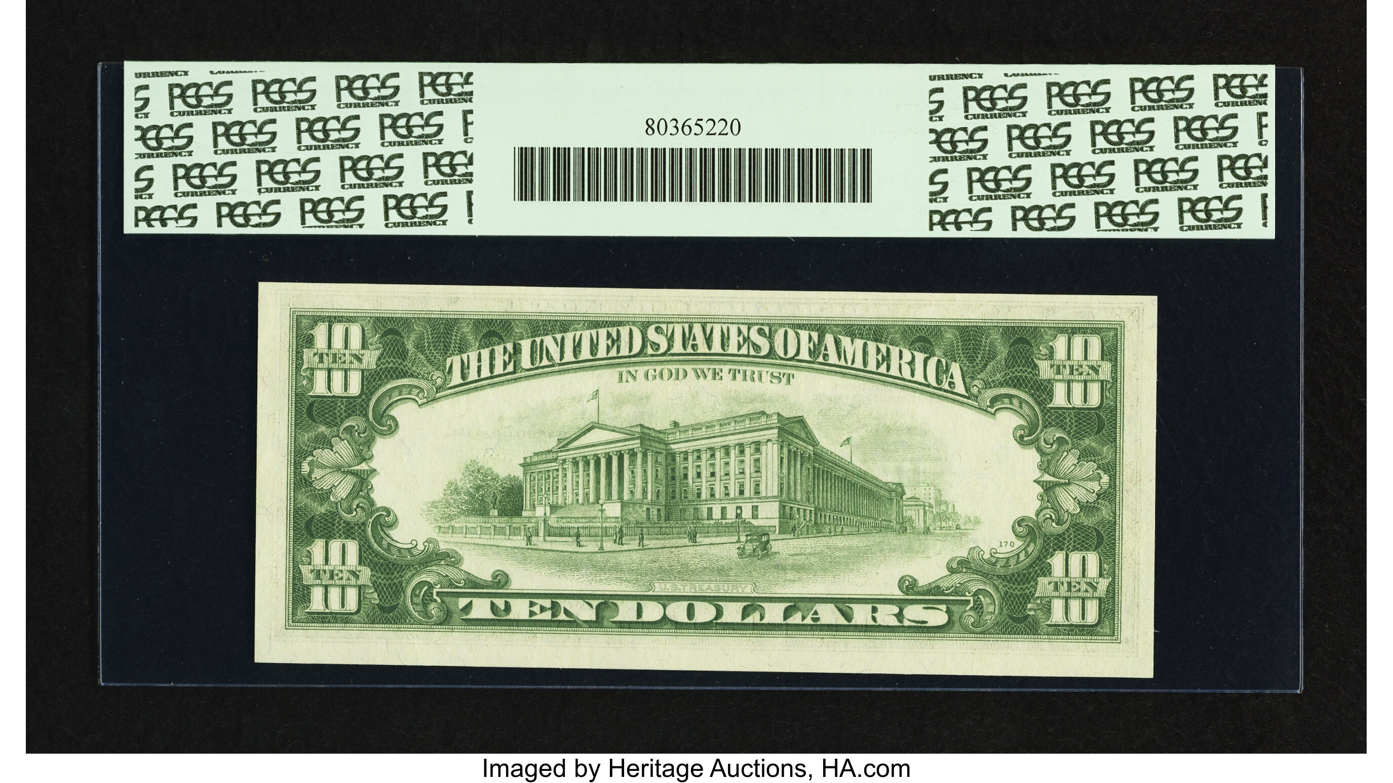 image for: Fr. 2021-D* $10 1969C Federal Reserve Note. PCGS Choice New 63PPQ....