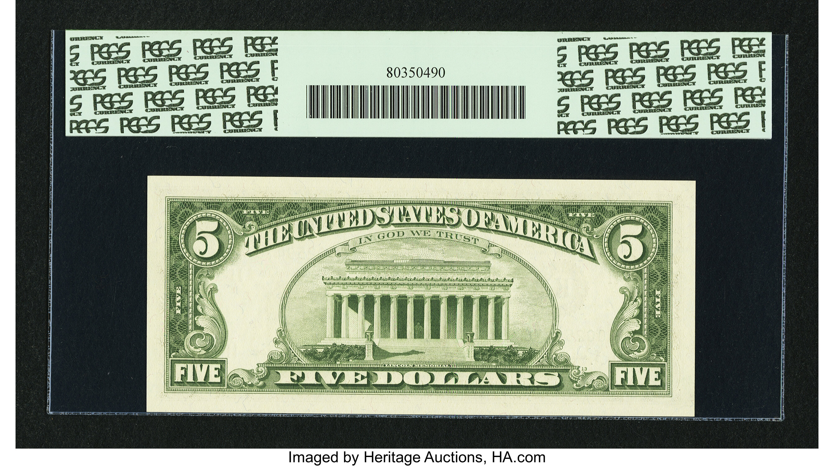 image for: Fr. 1967-K* $5 1963 Federal Reserve Note. PCGS Gem New 66PPQ....