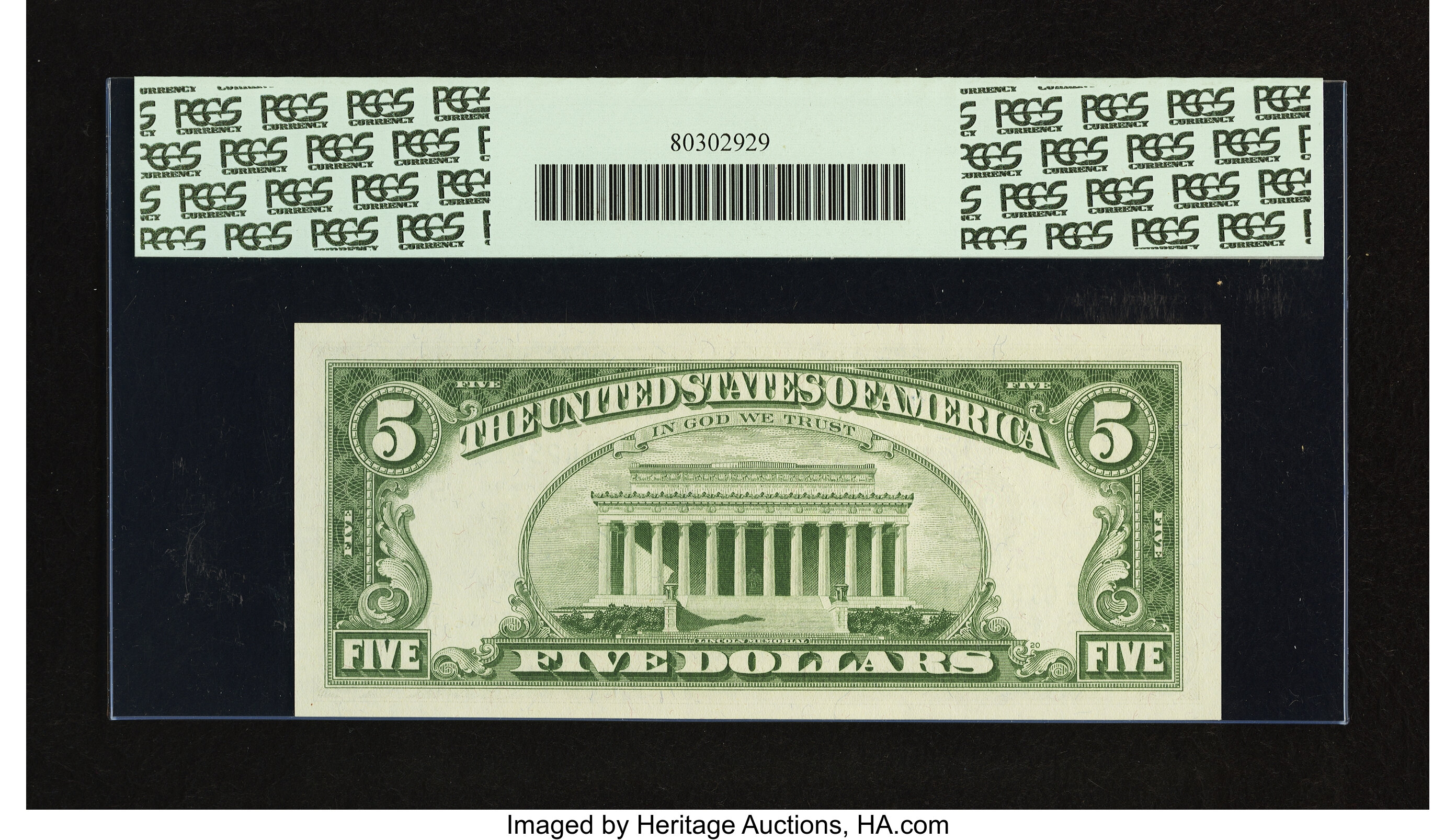 image for: Fr. 1968-E* $5 1963A Federal Reserve Star Note. PCGS Superb Gem New 67PPQ....
