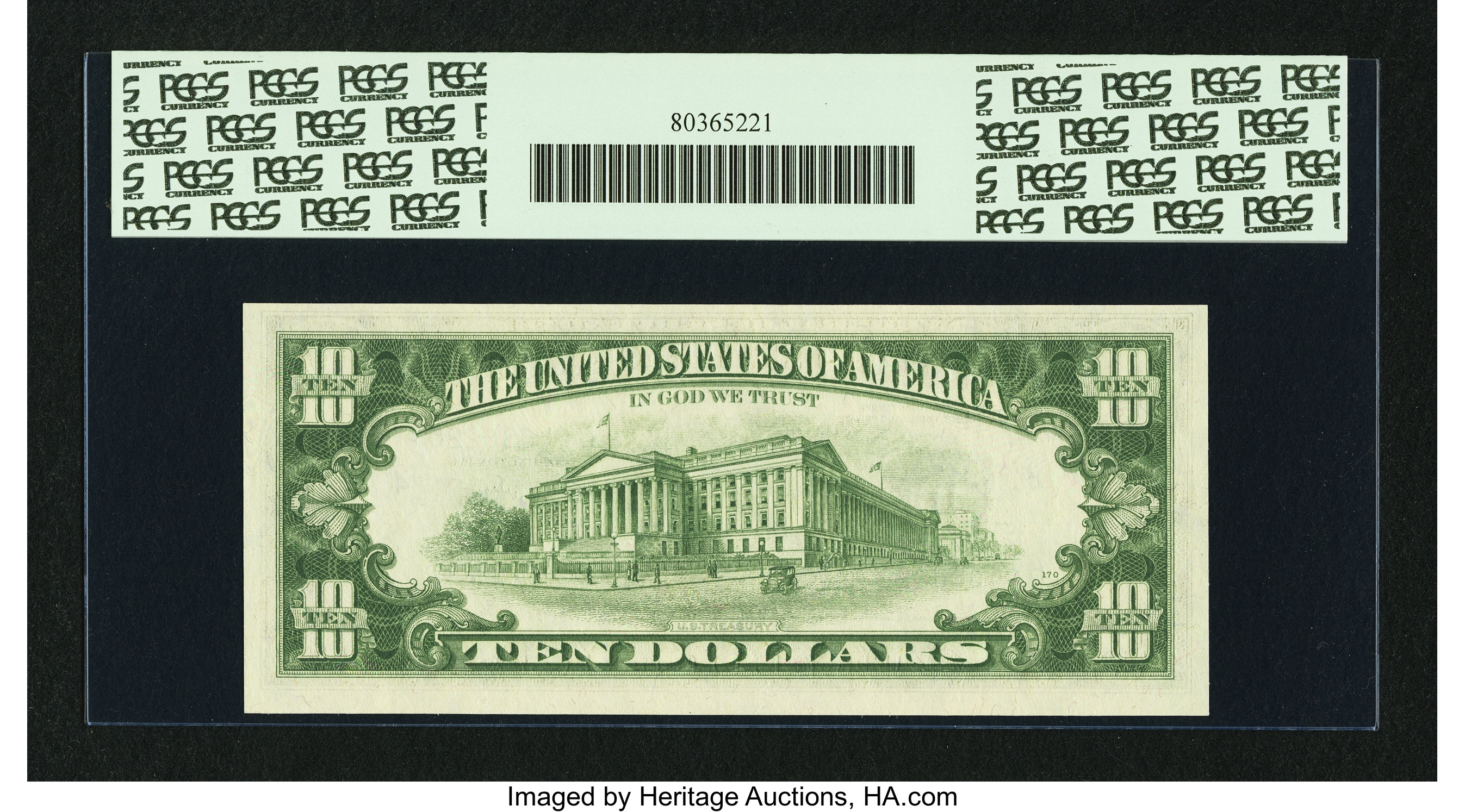 image for: Fr. 2021-D* $10 1969C Federal Reserve Note. PCGS Choice New 63PPQ....