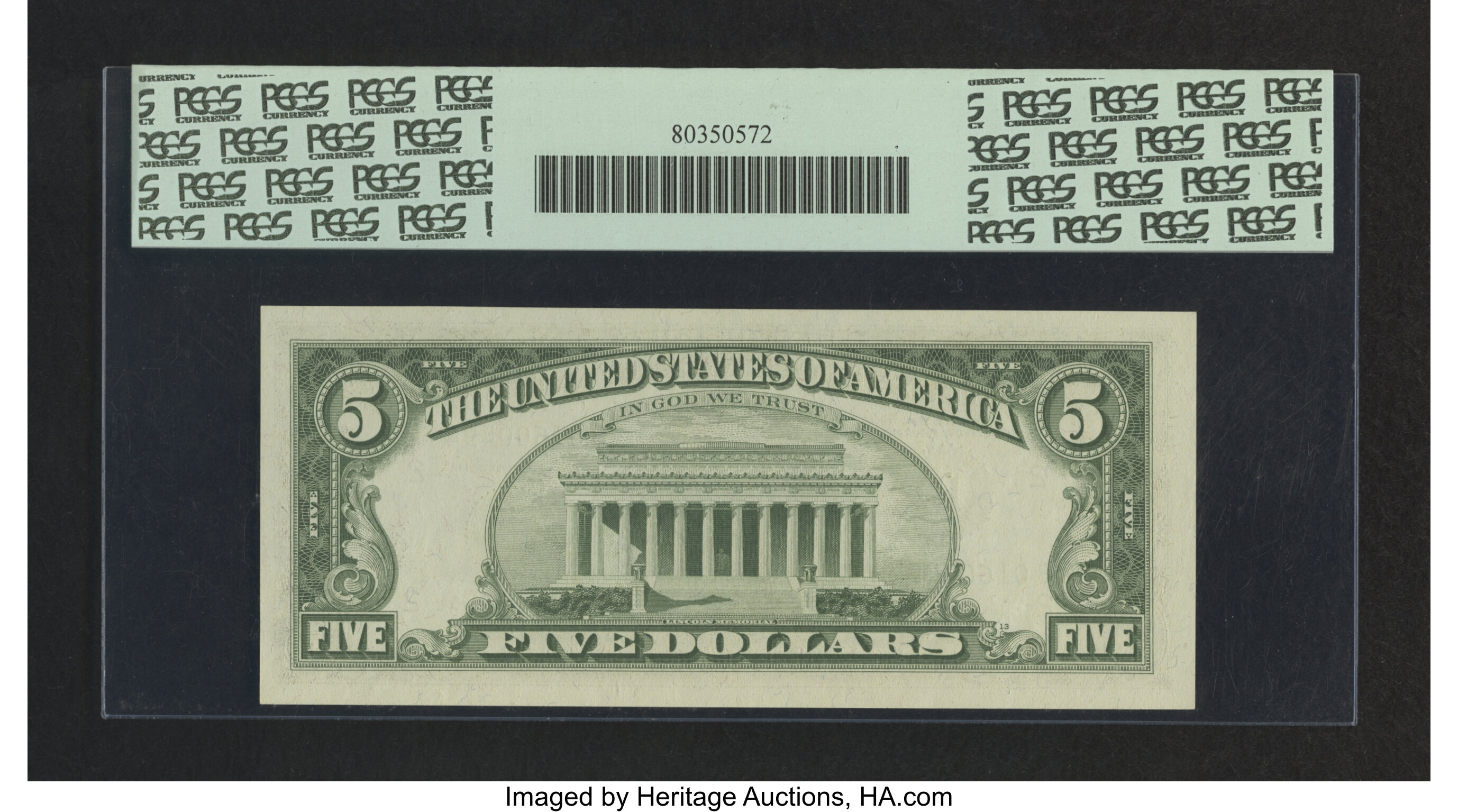 image for: Fr. 1968-B* $5 1963A Federal Reserve Star Note. PCGS Gem New 65PPQ....