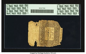 image for: Uncancelled Connecticut June 7, 1776 2s 6d PCGS Apparent Good 04....