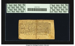 image for: Maryland March 1, 1770 $4 PCGS Apparent Very Fine 25....