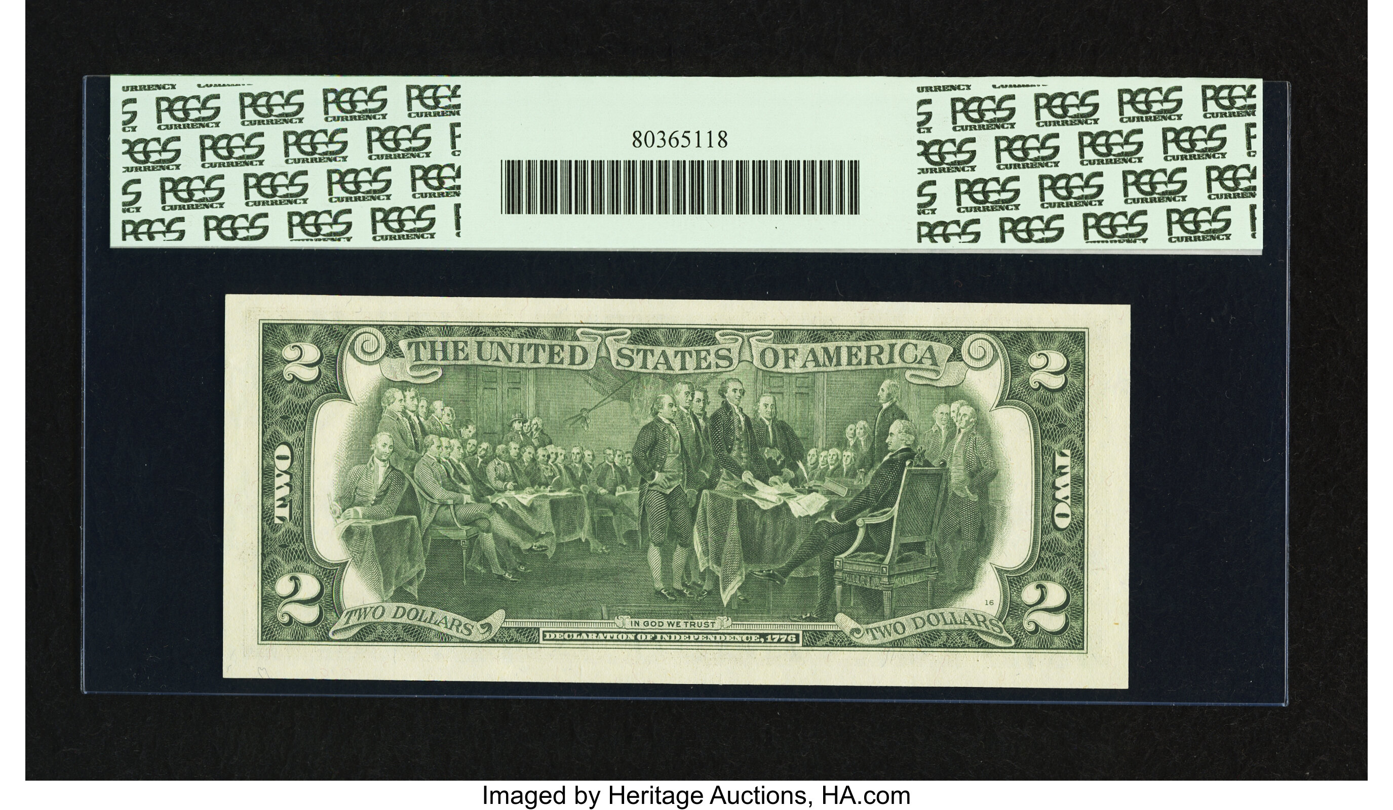 image for: Fr. 1935-D* $2 1976 Federal Reserve Note. PCGS Gem New 65PPQ....