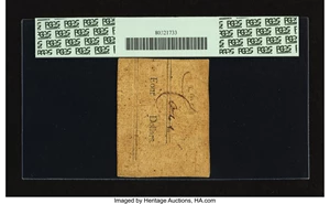 image for: Massachusetts June 18, 1776 24s Contemporary Counterfeit PCGS Extremely Fine 40....
