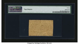 image for: New Hampshire June 26, 1776 4s PMG Fine 12 Net....