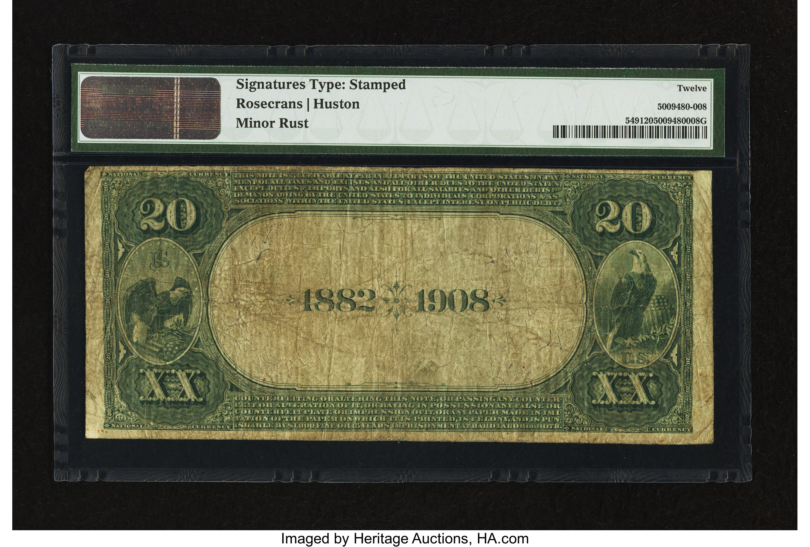 image for: Portland, ME - $20 1882 Date Back Fr. 549 The Portland NB Ch. # (N)4128...