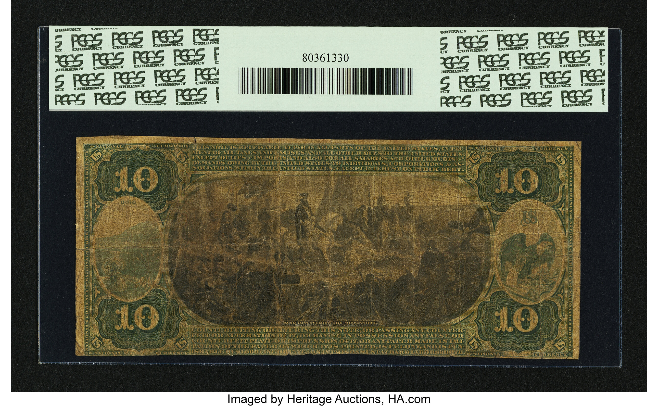 image for: Ironton, OH - $10 Original Fr. 409 The Second NB Ch. # 242...