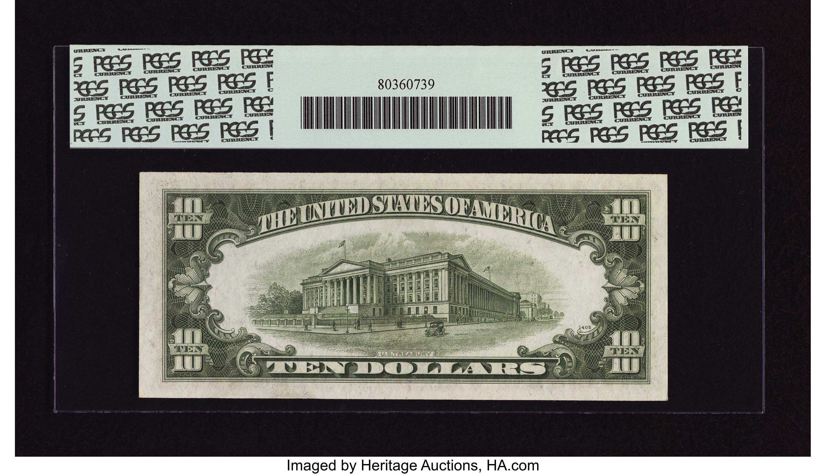 image for: Fr. 2010-G* $10 1950 Narrow Federal Reserve Note. PCGS Very Choice New 64PPQ....
