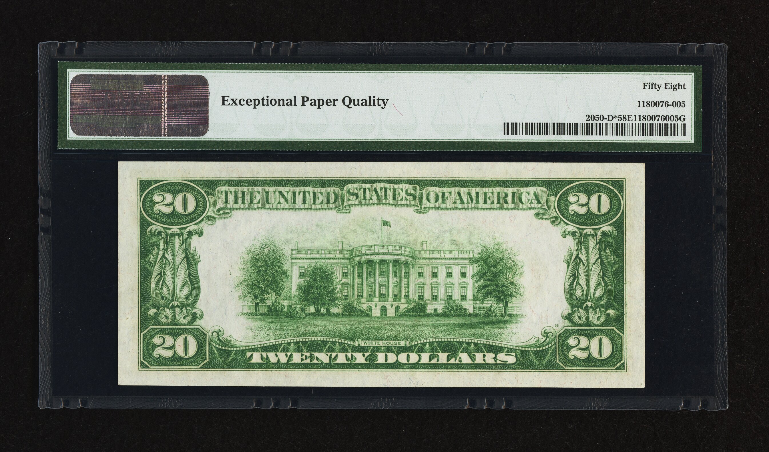 image for: Fr. 2050-D* $20 1928 Federal Reserve Note. PMG Choice About Unc 58 EPQ....