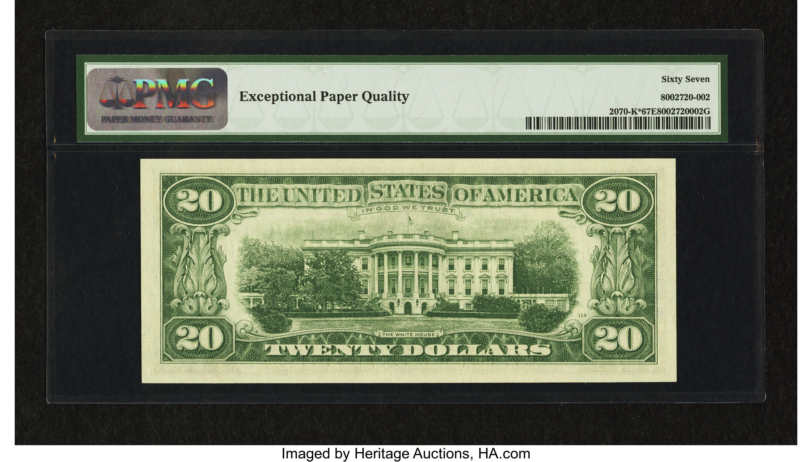 image for: Fr. 2070-K* $20 1969C Federal Reserve Note. PMG Superb Gem Unc 67 EPQ....