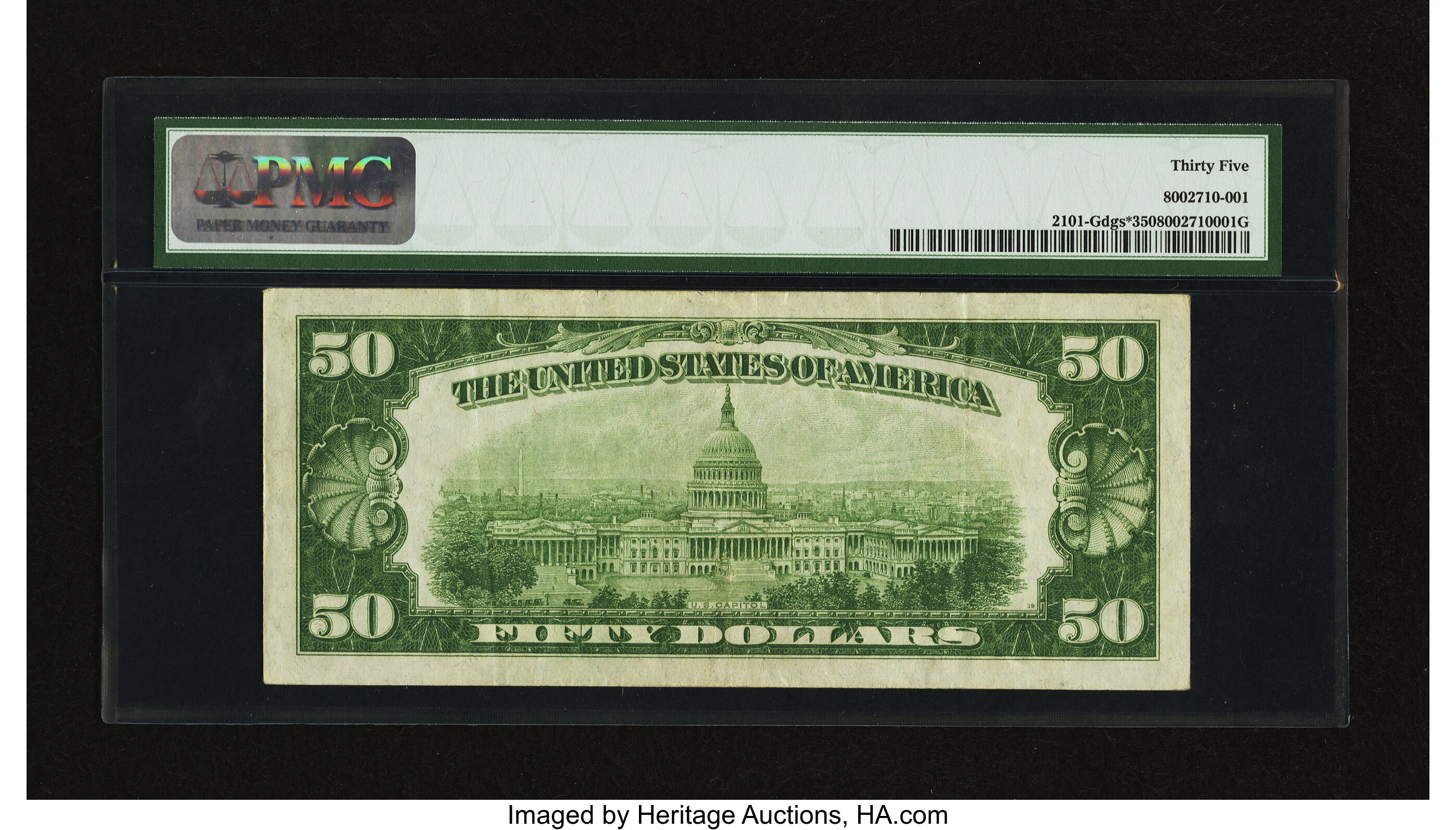 image for: Fr. 2101-G* $50 1928A Federal Reserve Note. PMG Choice Very Fine 35....