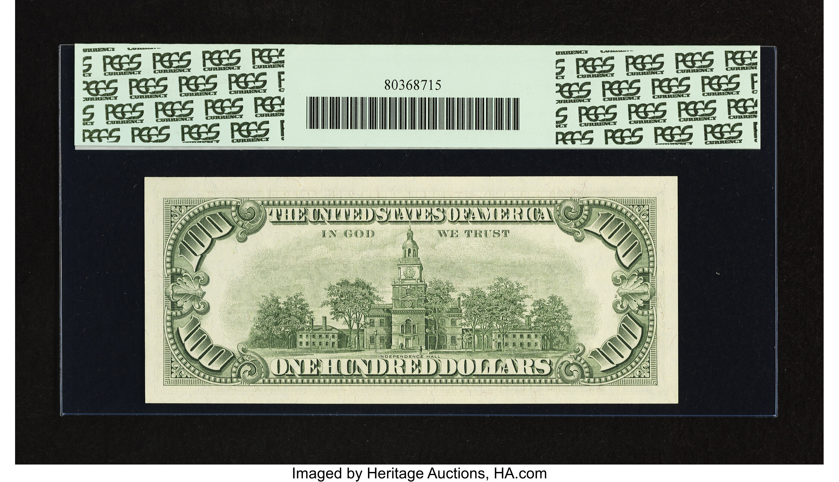 image for: Fr. 2163-E* $100 1963A Federal Reserve Note. PCGS Superb Gem New 67PPQ....