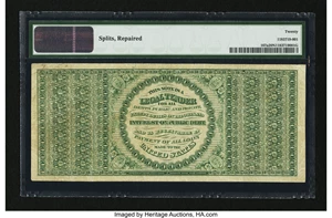 image for: Fr. 167a $100 1863 Legal Tender PMG Very Fine 20 Net....