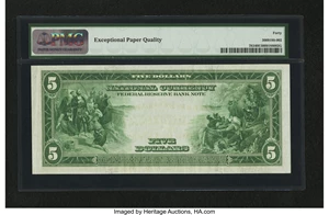 image for: Fr. 783 $5 1918 Federal Reserve Bank Note PMG Extremely Fine 40 EPQ....