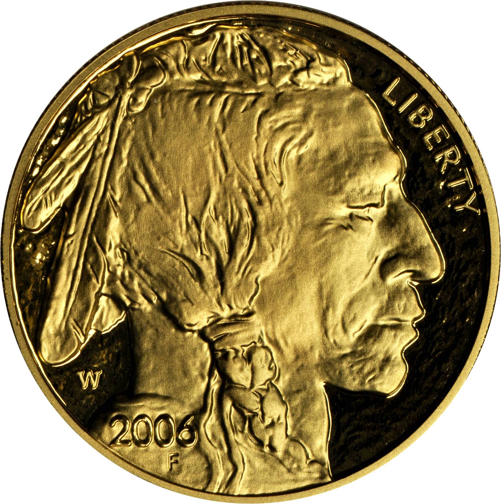2006-W One-Ounce Gold Buffalo. Proof-67 Deep Cameo (Uncertified).