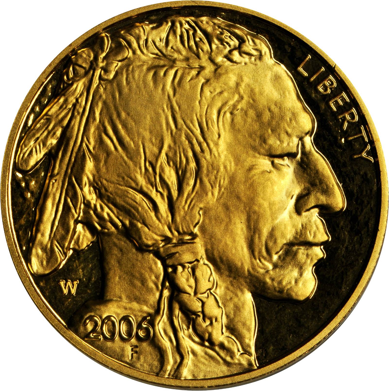 2006-W One-Ounce Gold Buffalo. Proof-67 Deep Cameo (Uncertified).