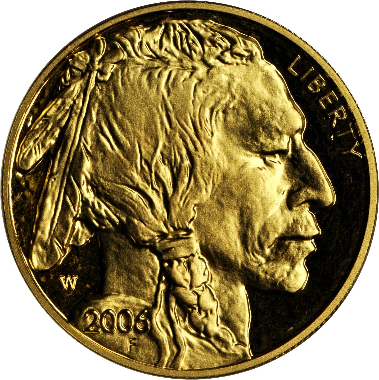 2006-W One-Ounce Gold Buffalo. Proof-67 Deep Cameo (Uncertified).
