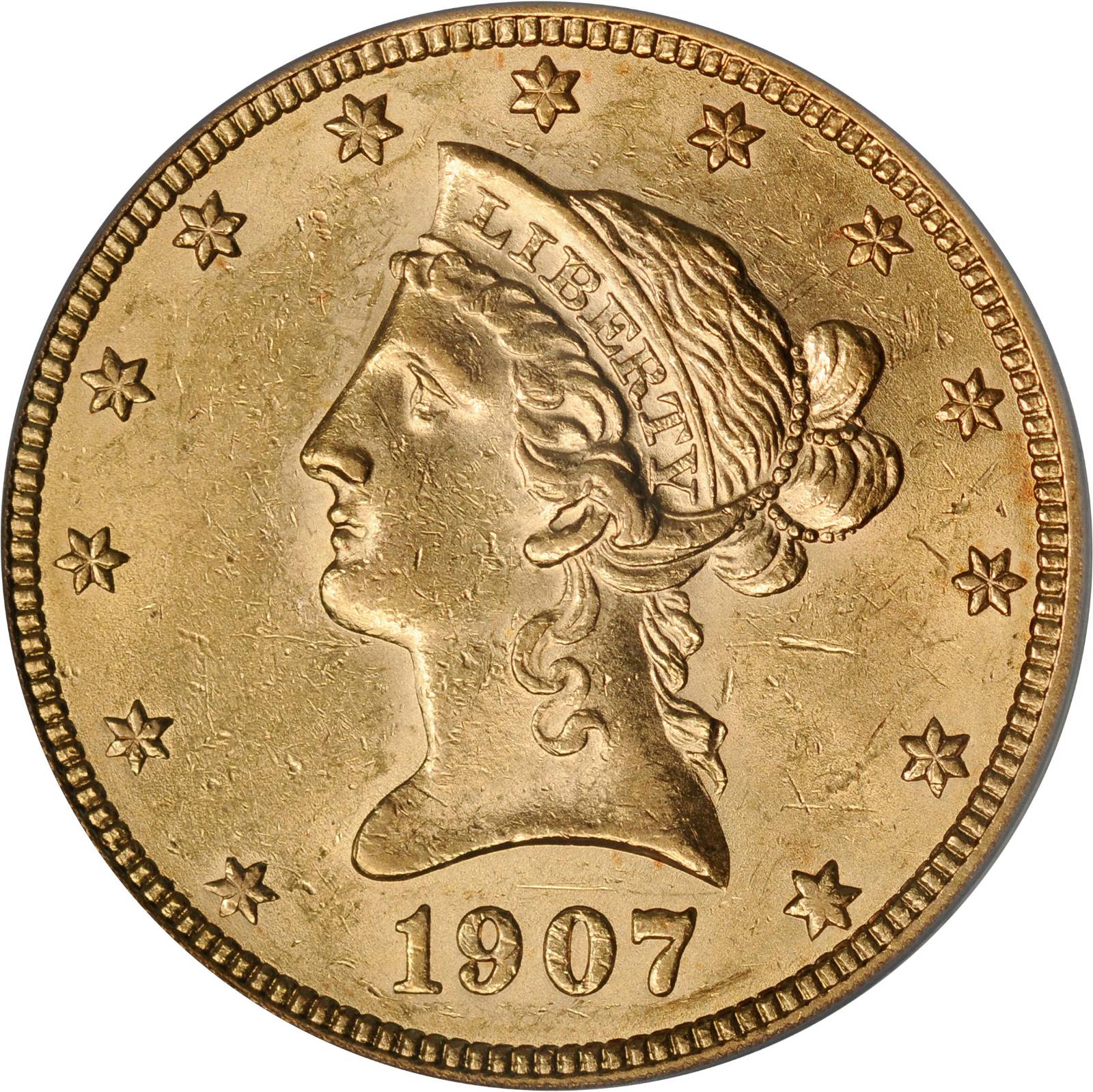 1907 $10  Liberty VF20 thumbnail 17