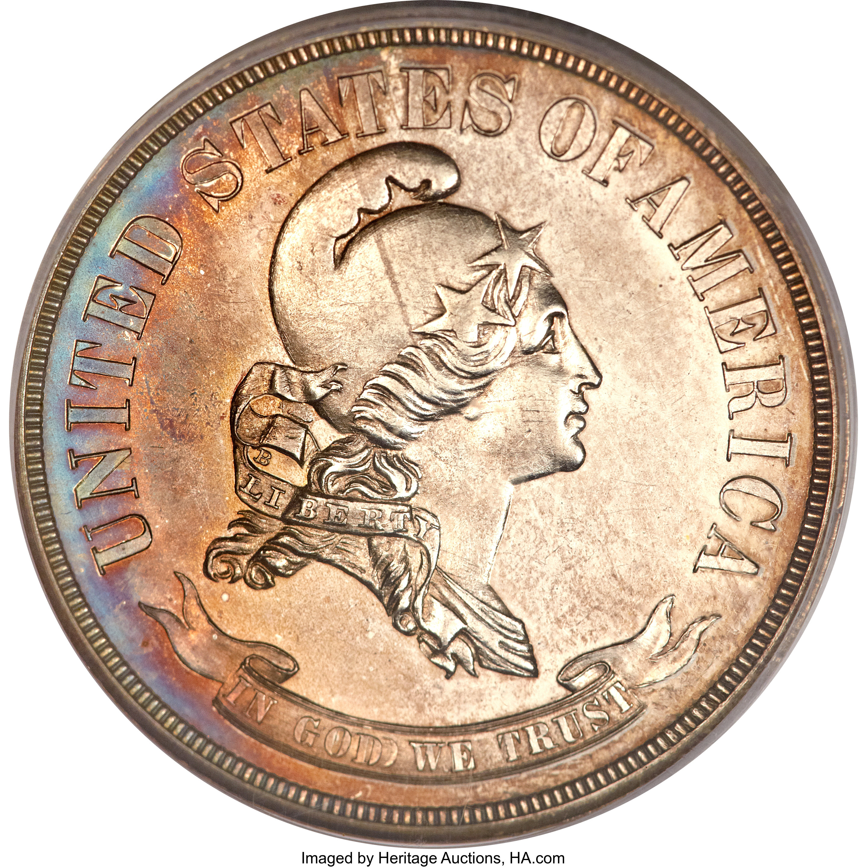 image for: 1869 50C Standard Silver Half Dollar, Judd-743, Pollock-824, High R.6, PR63 PCGS....