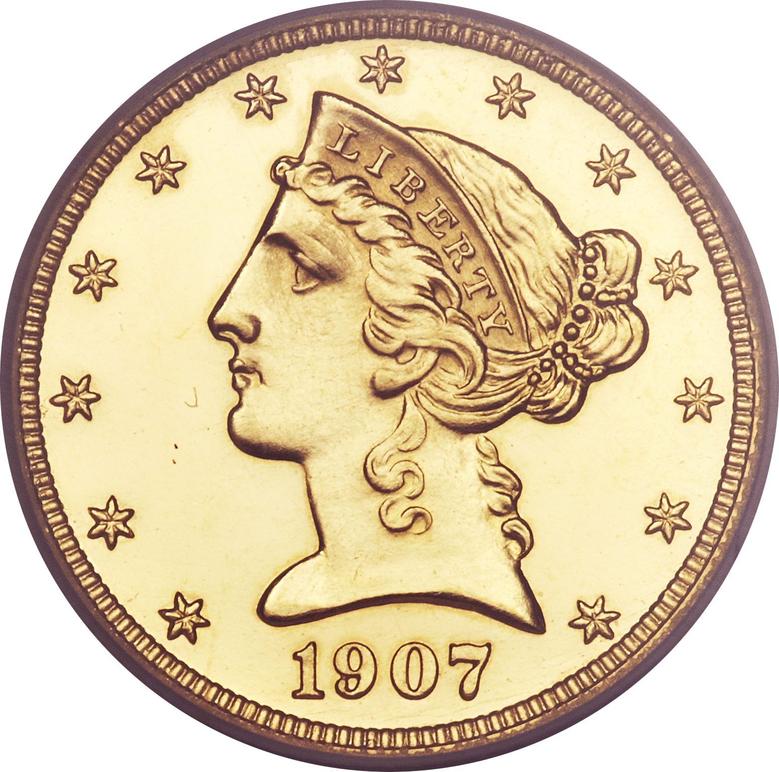 image for: 1907 $5 Genuine PCGS. Proof....