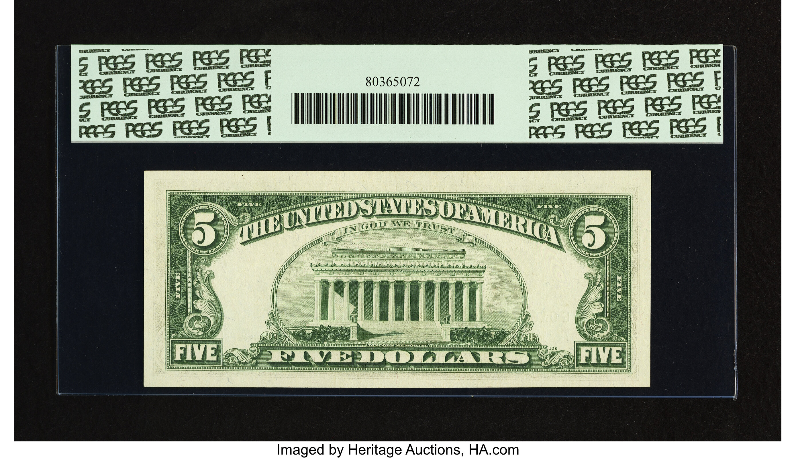 image for: Fr. 1969-G* $5 1969 Federal Reserve Note. PCGS Very Choice New 64 PPQ....