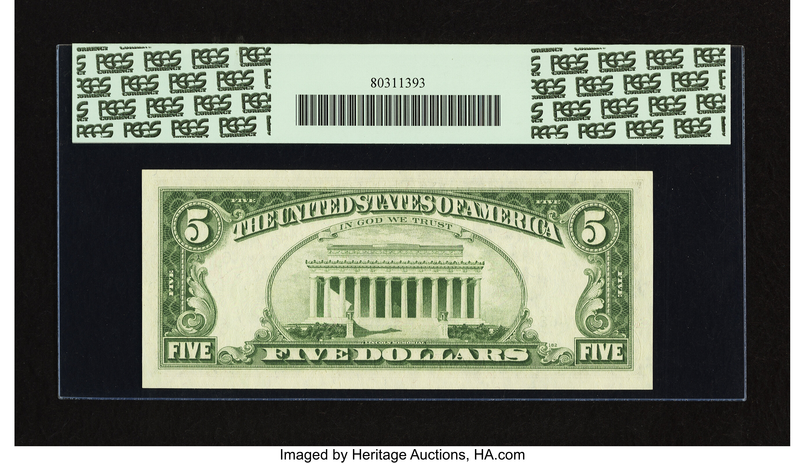 image for: Fr. 1972-F $5 1969C Federal Reserve Note. PCGS Gem New 65PPQ....
