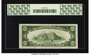 image for: Fr. 2006-B $10 1934A Federal Reserve Note. PCGS Choice About New 55....