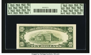 image for: Fr. 2012-C $10 1950B Federal Reserve Note. PCGS Choice New 63....