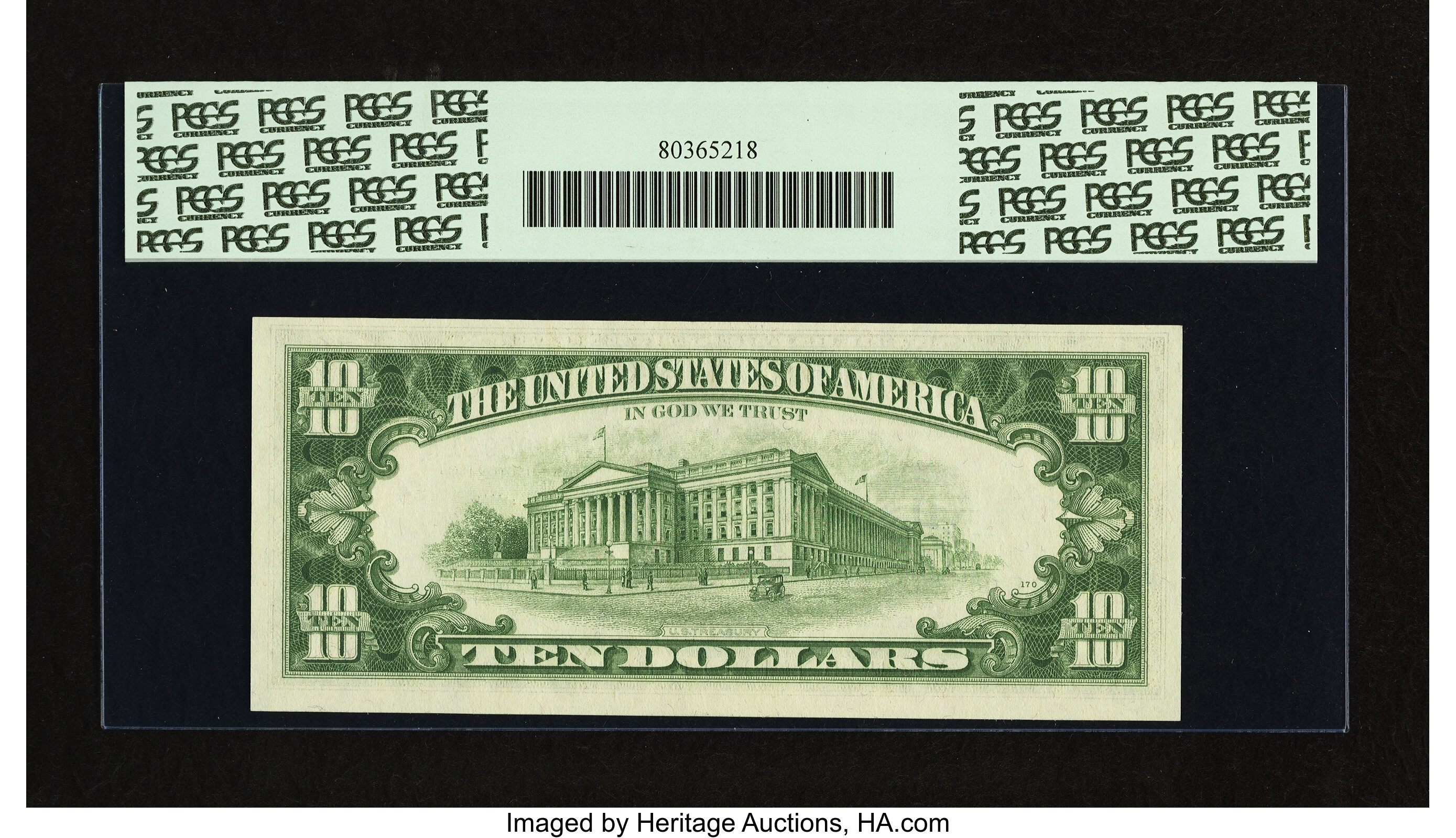 image for: Fr. 2021-D* $10 1969C Federal Reserve Note. PCGS Choice New 63PPQ....