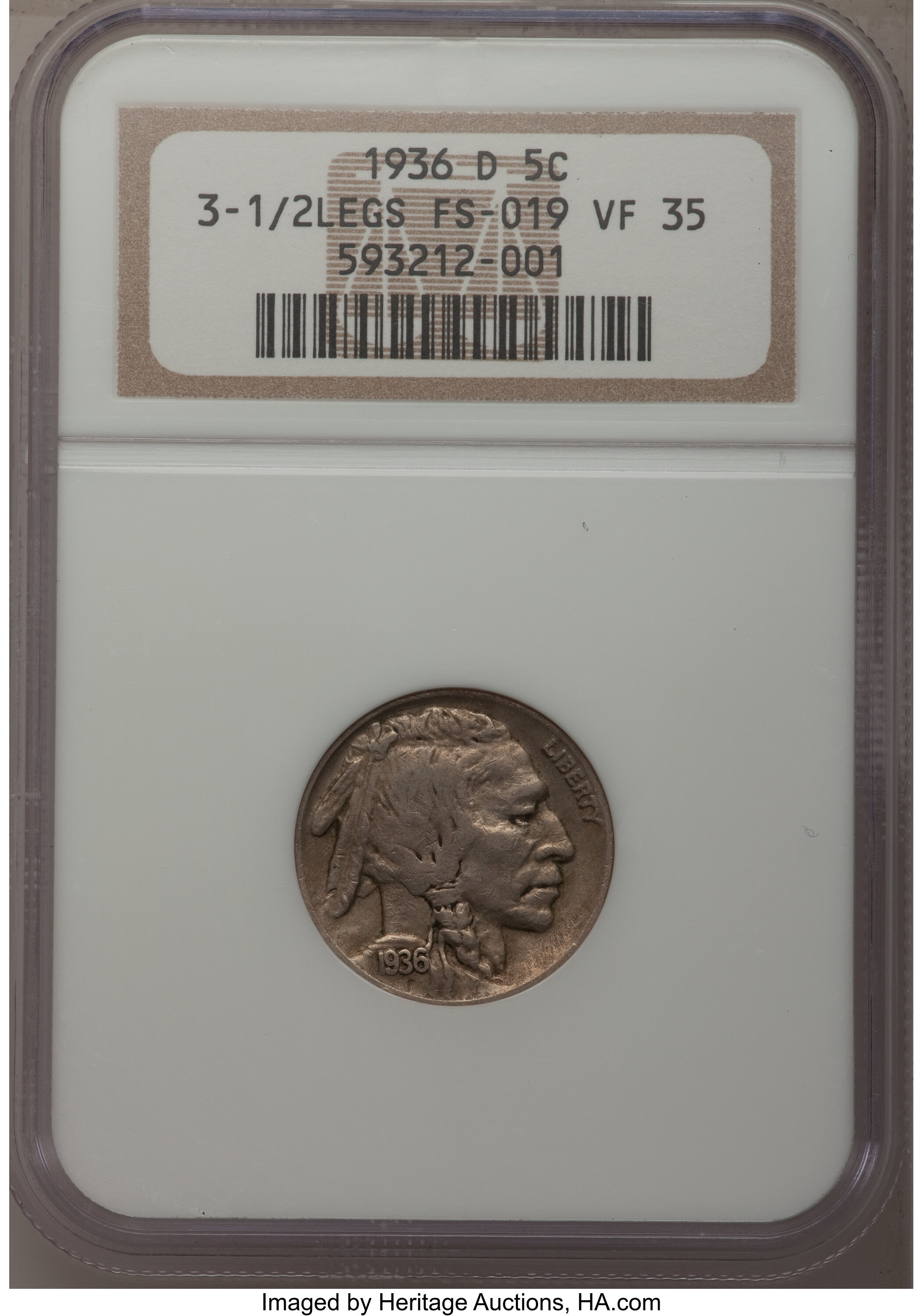 1936-D 5c VF30 thumbnail 4