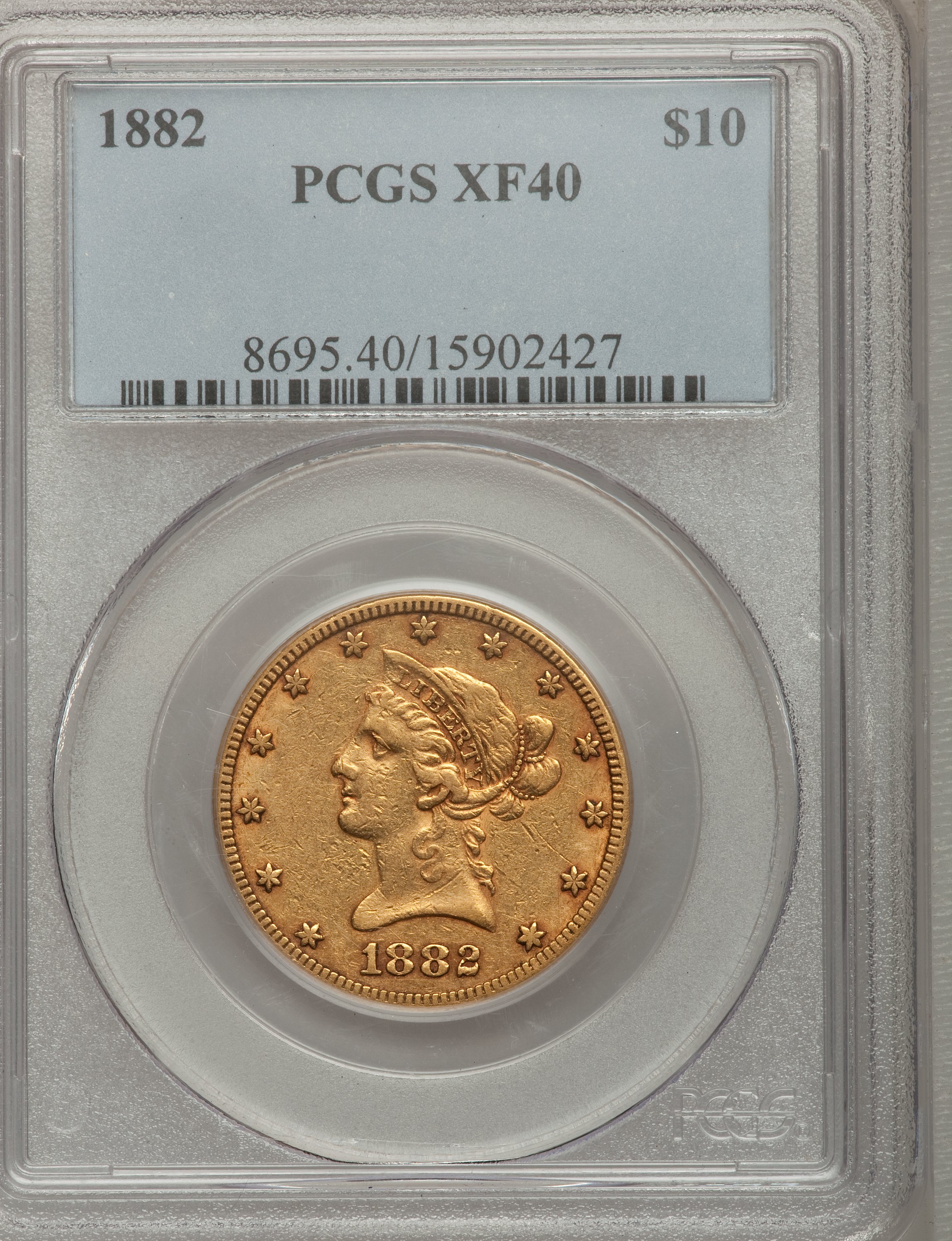 1882 $10 VG10 CAC thumbnail 13