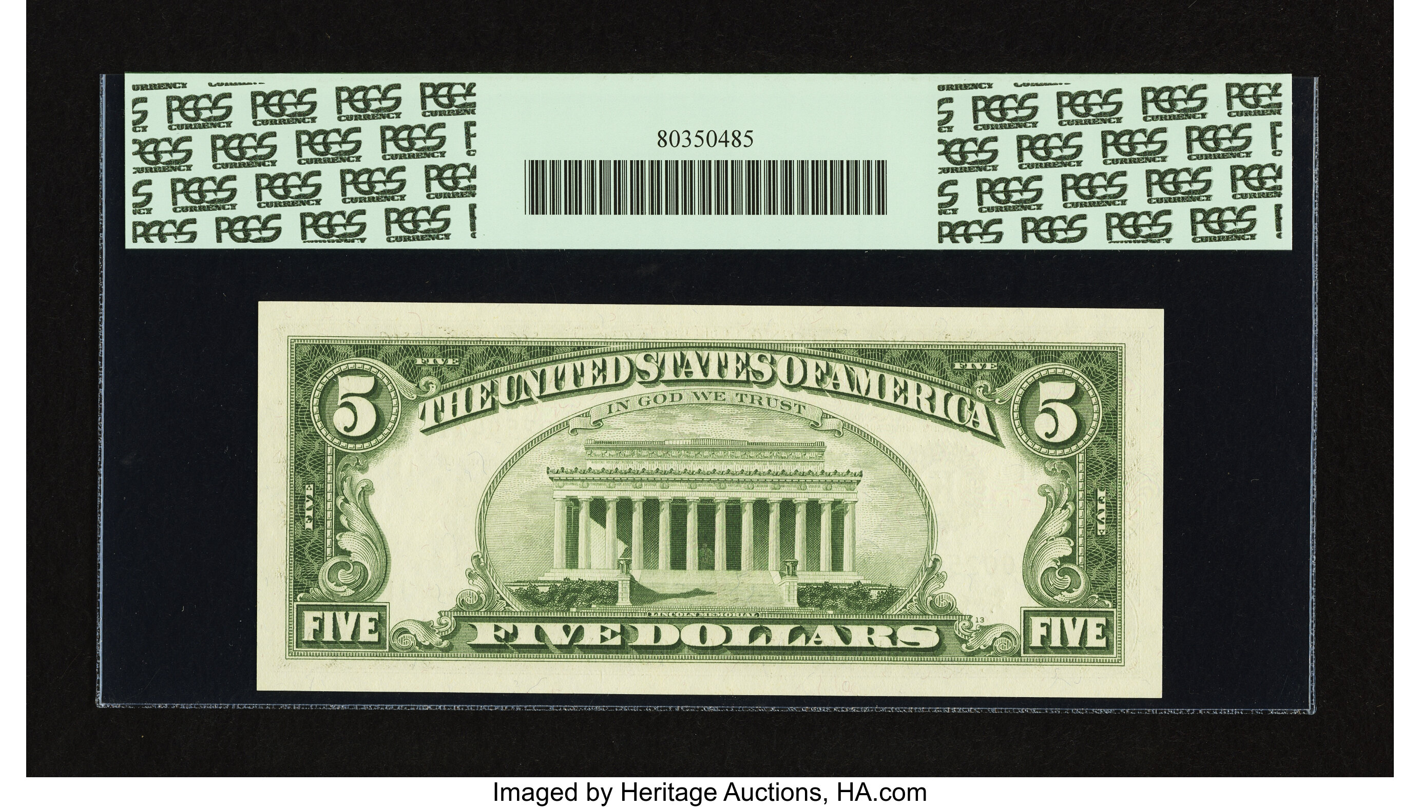 image for: Fr. 1967-K* $5 1963 Federal Reserve Note. PCGS Gem New 66PPQ....