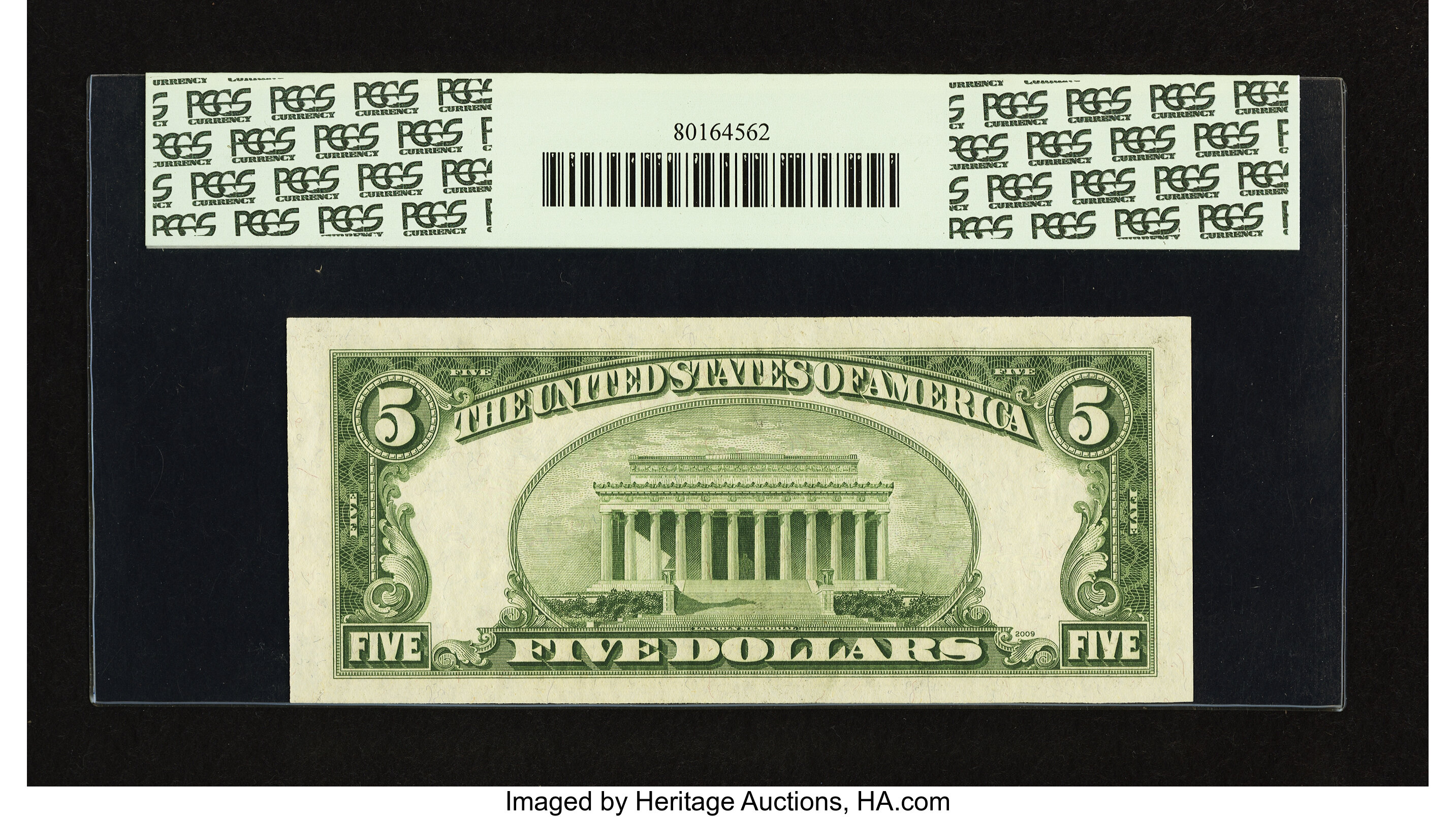 image for: Fr. 1961-C $5 1950 Narrow Federal Reserve Note. PCGS Gem New 65PPQ....