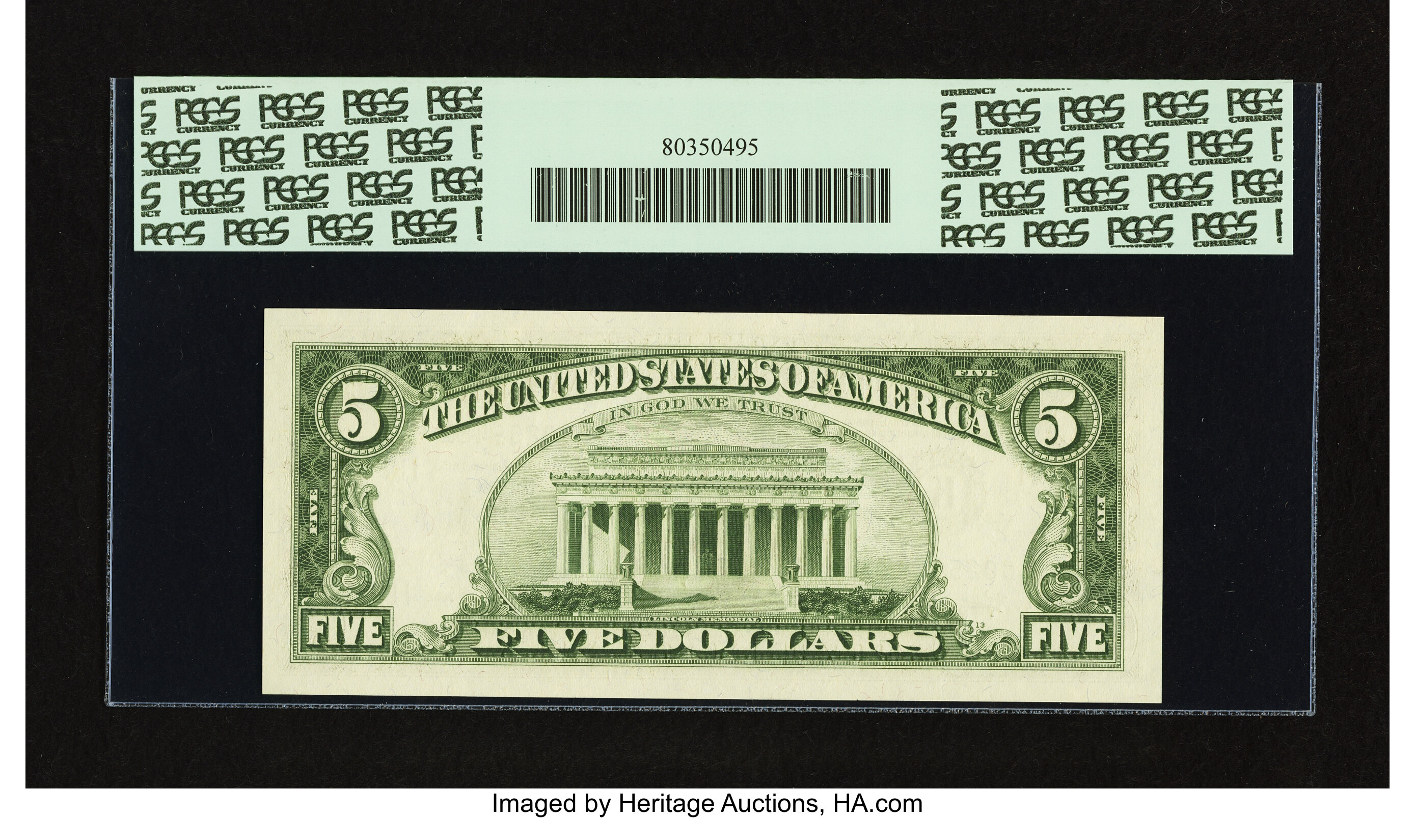 image for: Fr. 1967-K* $5 1963 Federal Reserve Note. PCGS Gem New 66PPQ....