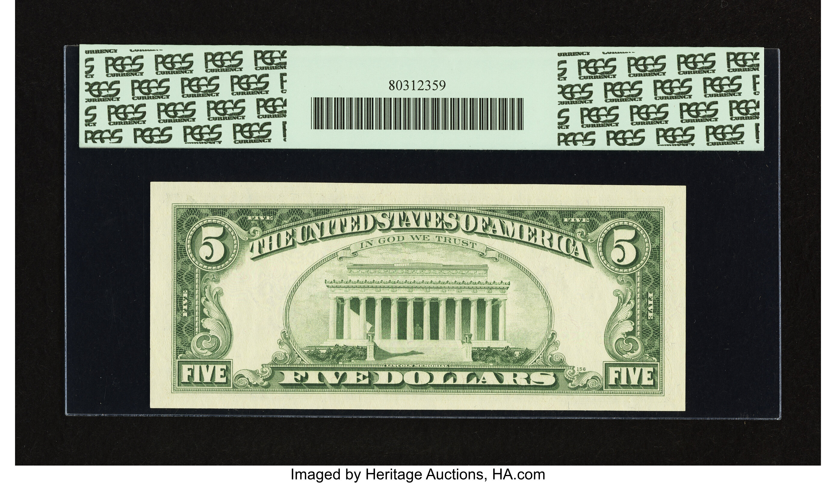 image for: Fr. 1971-B $5 1969B Federal Reserve Note. PCGS Very Choice New 64PPQ....
