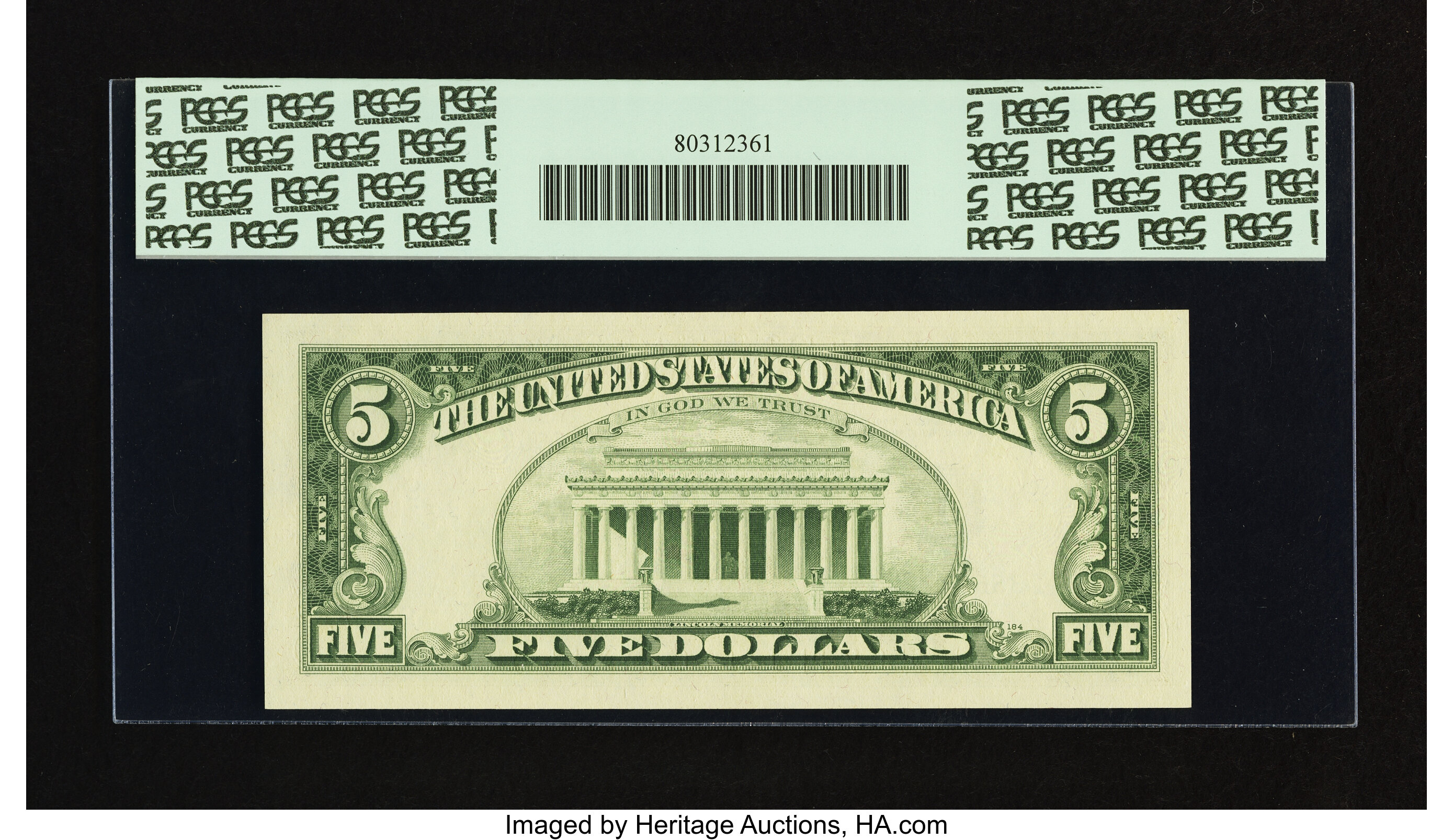 image for: Fr. 1972-I $5 1969C Federal Reserve Note. PCGS Gem New 65PPQ....