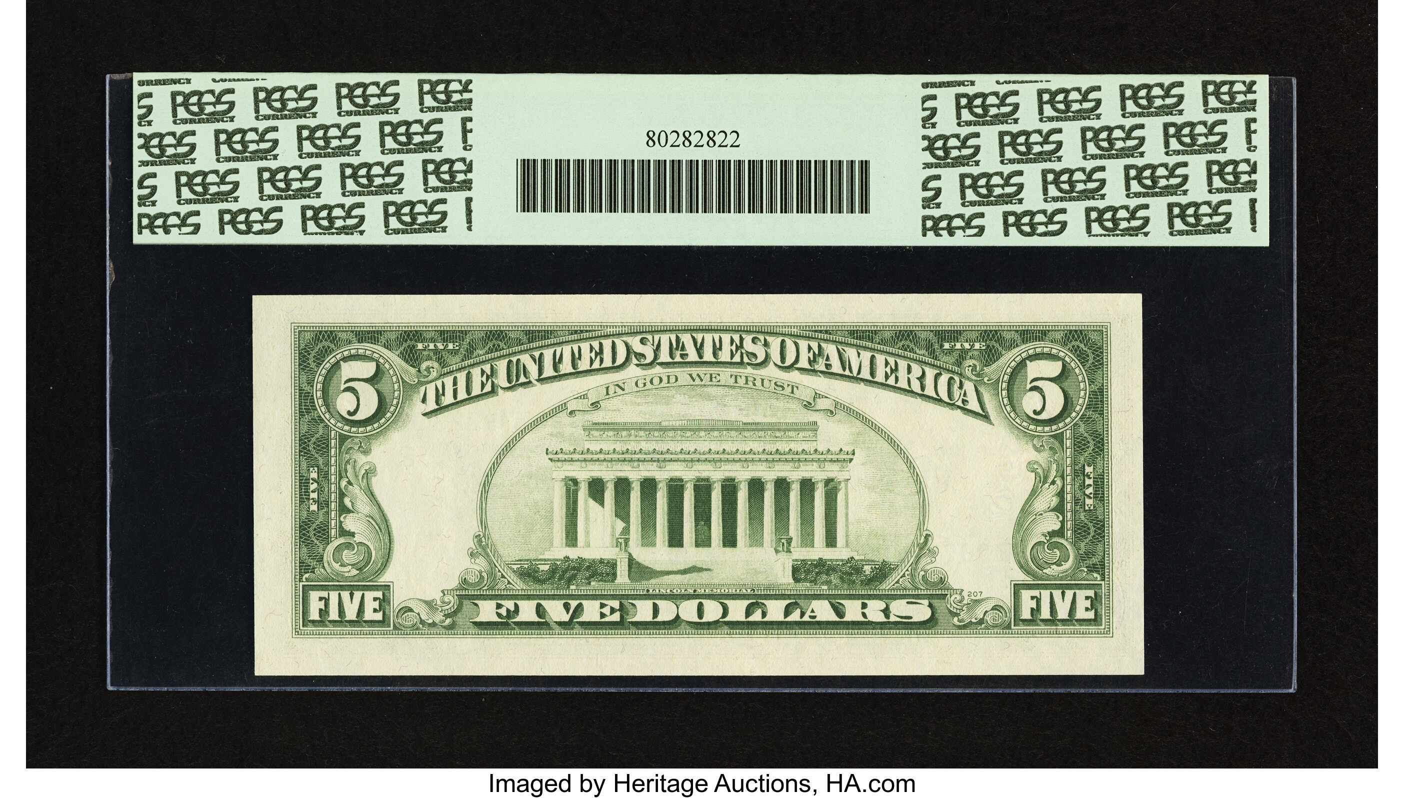 image for: Fr. 1972-B $5 1969C Federal Reserve Note. PCGS Gem New 65PPQ....