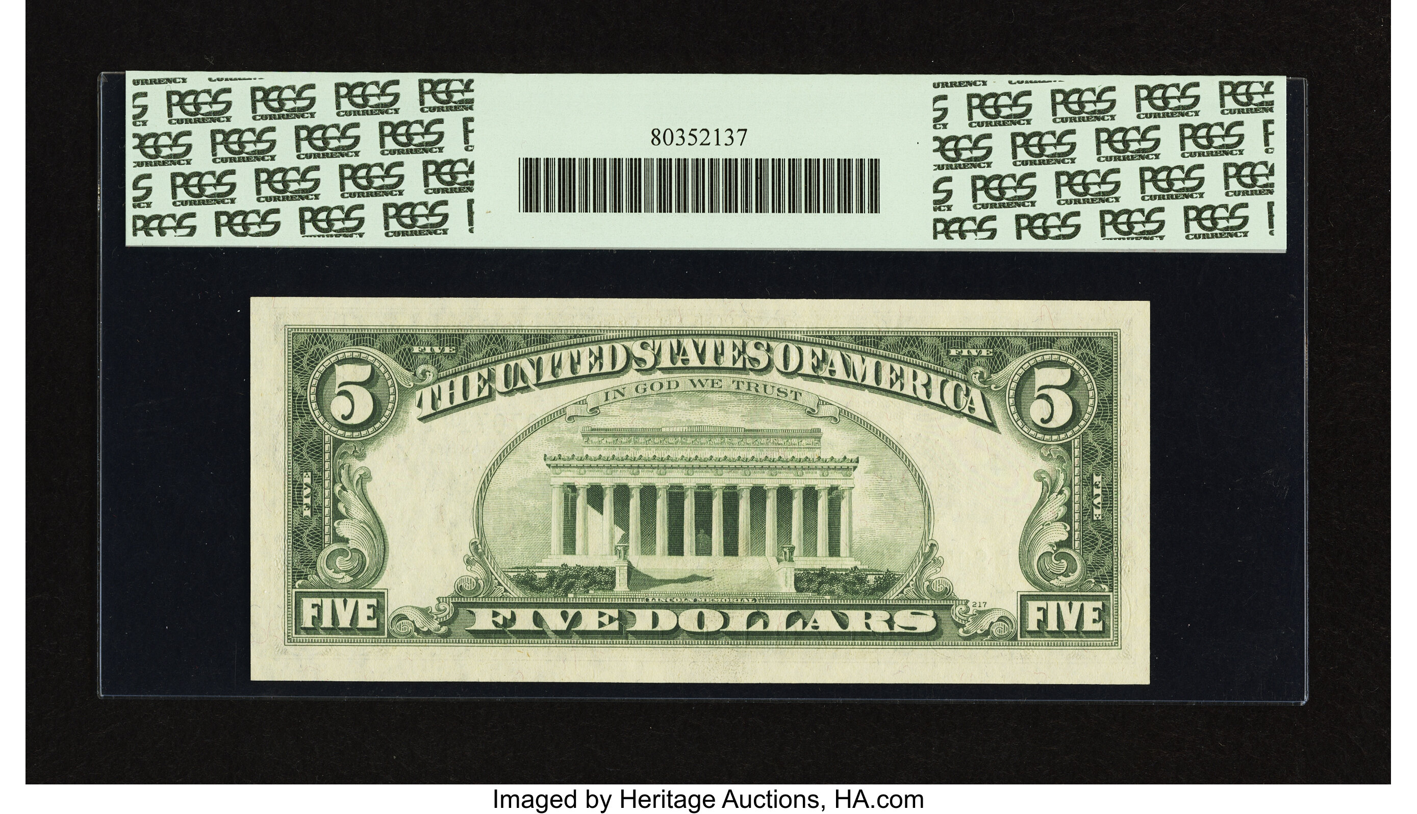 image for: Fr. 1972-D $5 1969C Federal Reserve Note. PCGS Very Choice New 64PPQ....