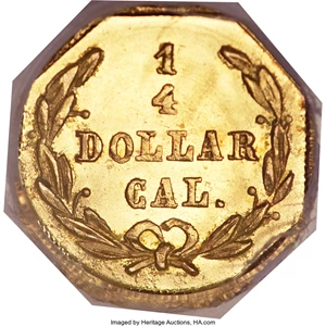 image for: 1873 25C Liberty Octagonal 25 Cents, BG-728, R.3, MS67 NGC....