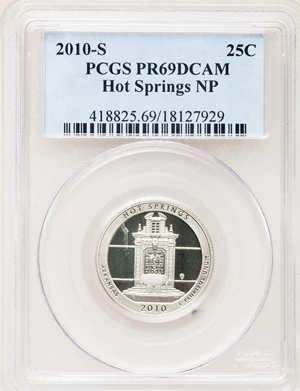 image for: 2010-S 25C Hot Springs PR69 Deep Cameo PCGS. PCGS Population (745/247). NGC Census: (0/0). (#418825)...