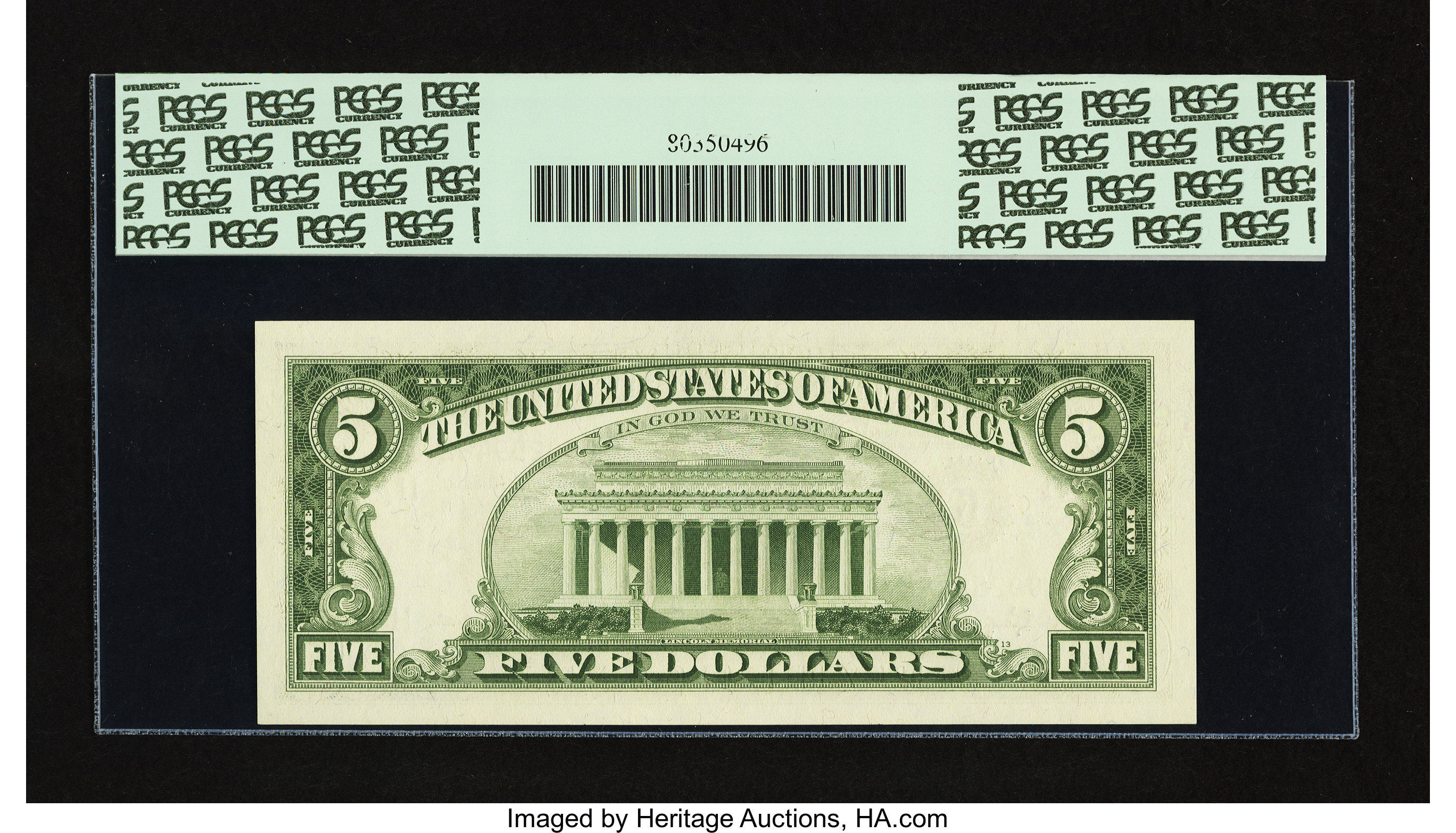 image for: Fr. 1967-K* $5 1963 Federal Reserve Note. PCGS Gem New 66PPQ....