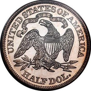 image for: 50C 1868 PCGS PR64 CAM