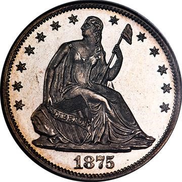 image for: 50C 1875 PCGS PR64 CAM