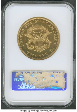 image for: 1863 $20 PR64 Cameo NGC. CAC....