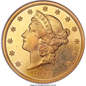 image for: 1888 $20 PR64 Cameo NGC. CAC....