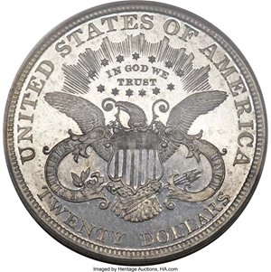 image for: 1885 $20 Twenty Dollar, Judd-1756, Pollock-1969, R.8, PR64 PCGS. CAC....