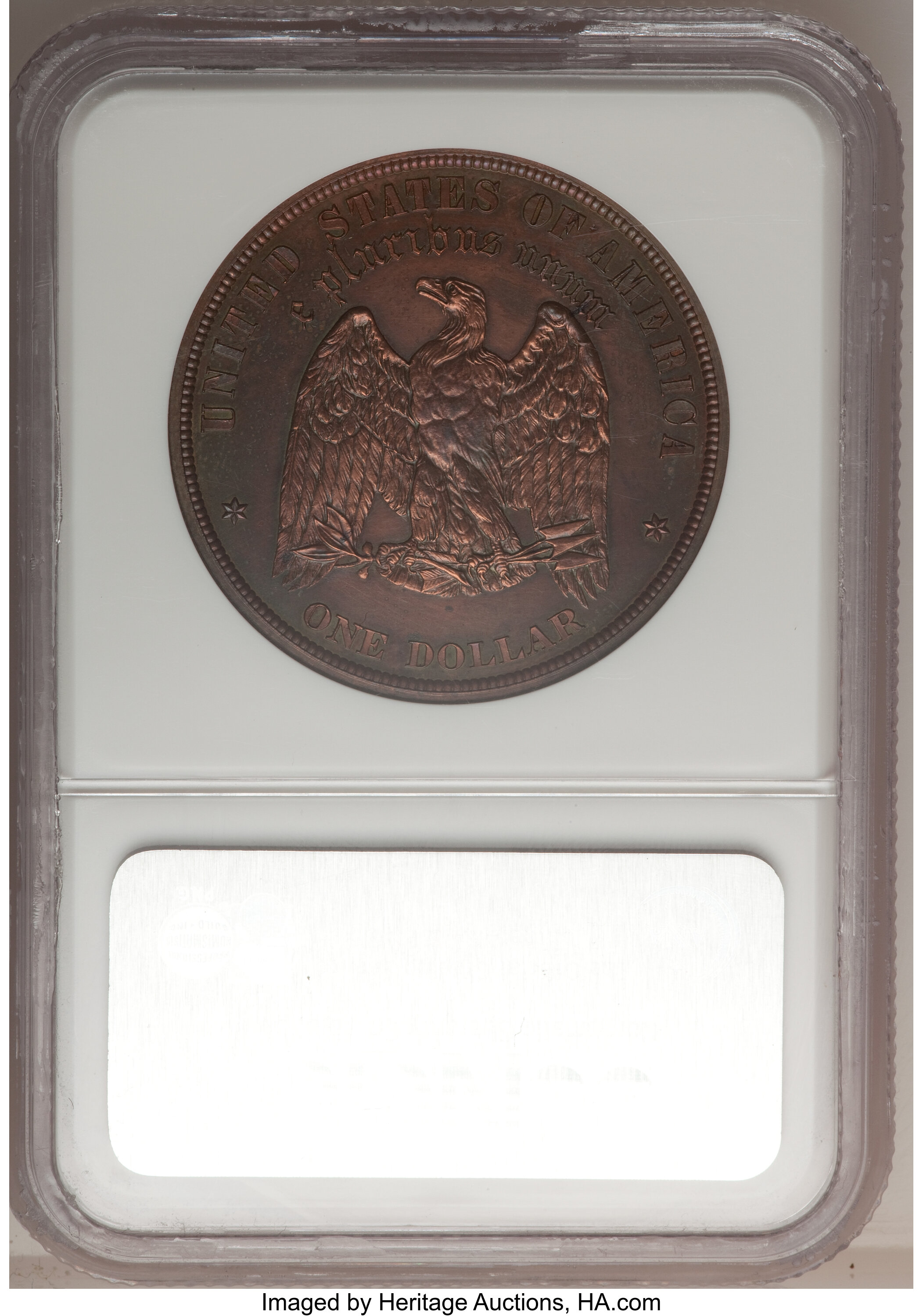 image for: 1878 $1 Dollar, Judd-1555, Pollock-1734, R.7, PR63 Brown NGC....