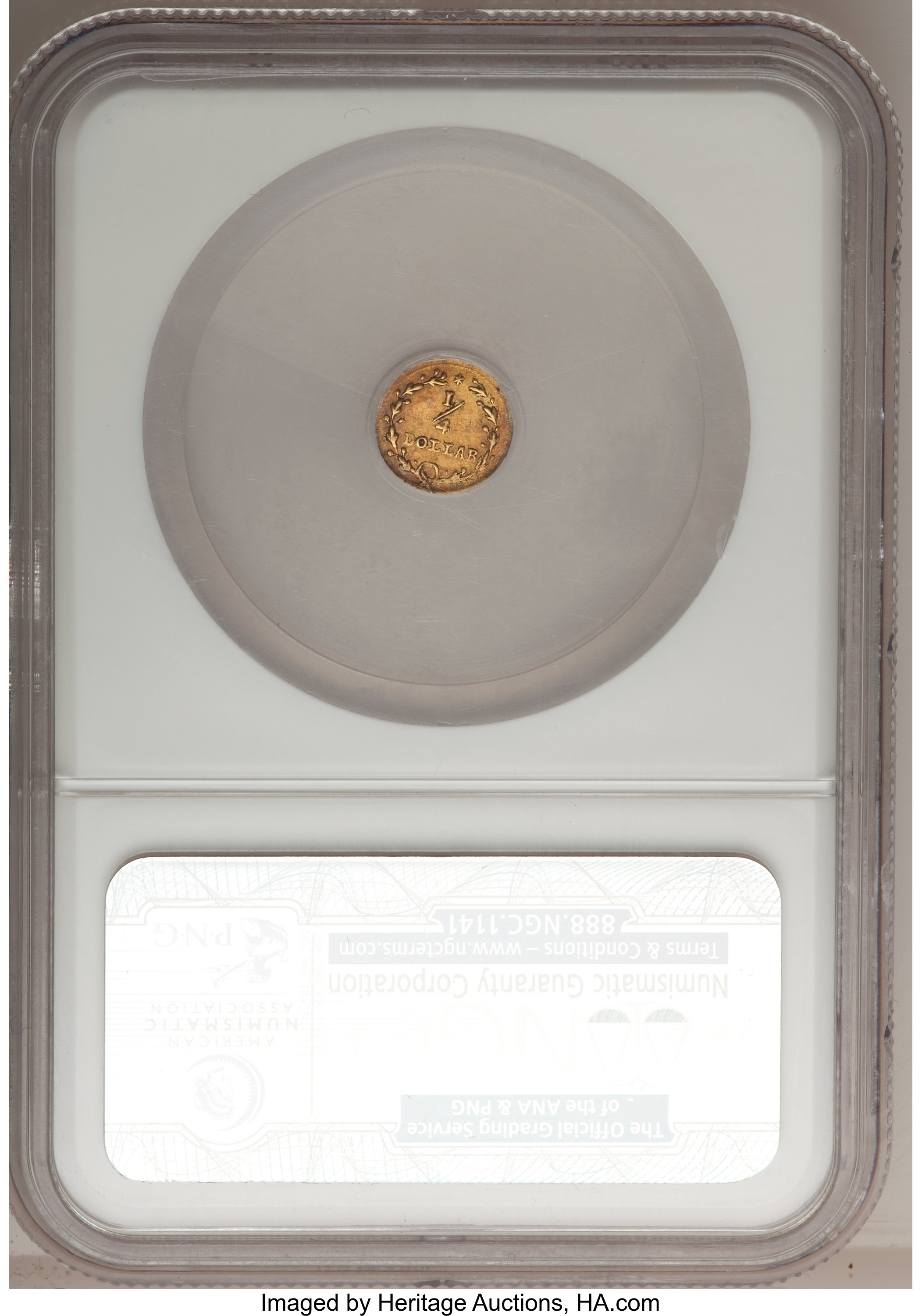 image for: (1853) 25C Liberty Round 25 Cents, BG-204B, R.8, AU58 NGC....