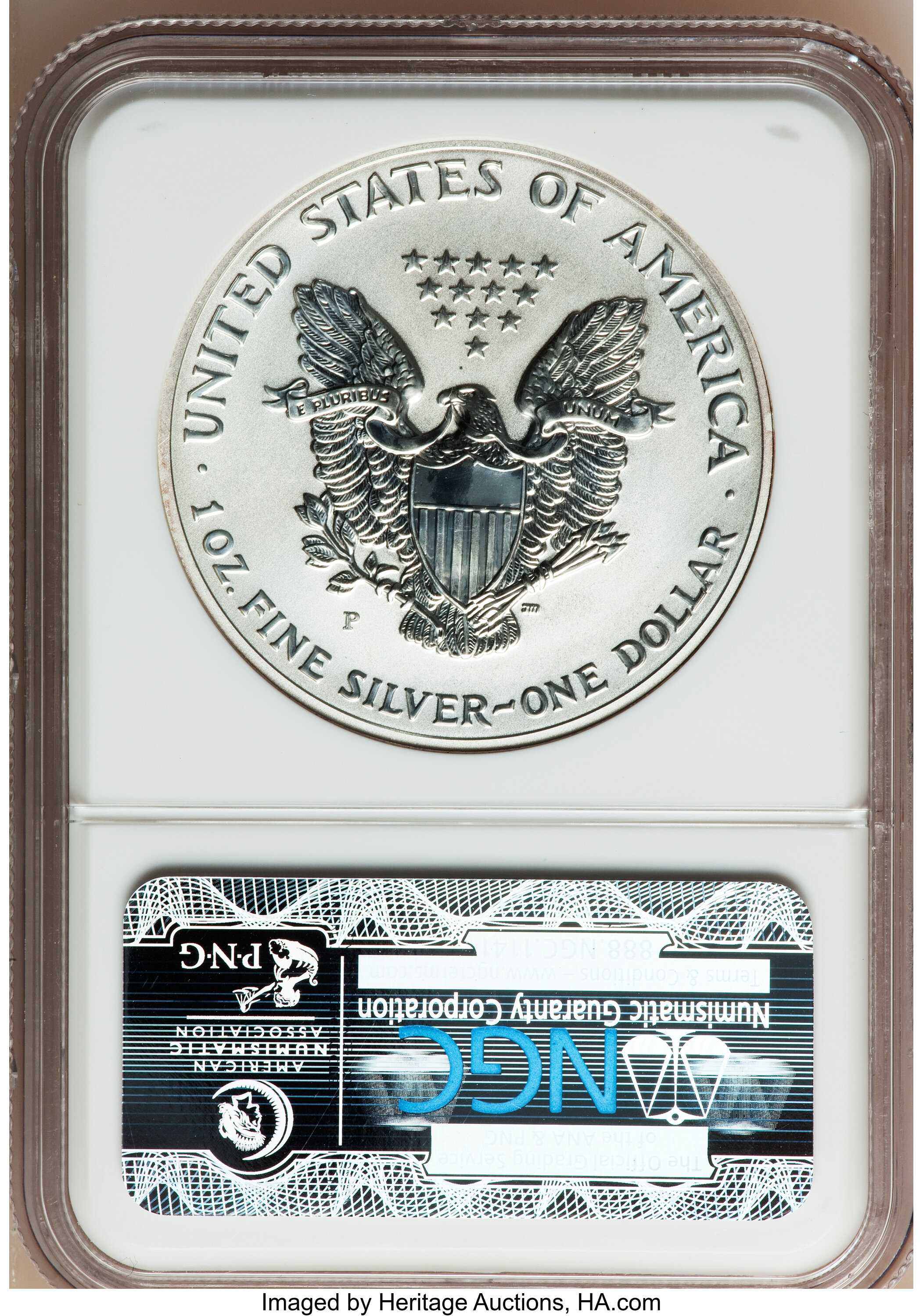 2006-P $1  Silver Eagle, Reverse Proof PR65 CAC thumbnail 6